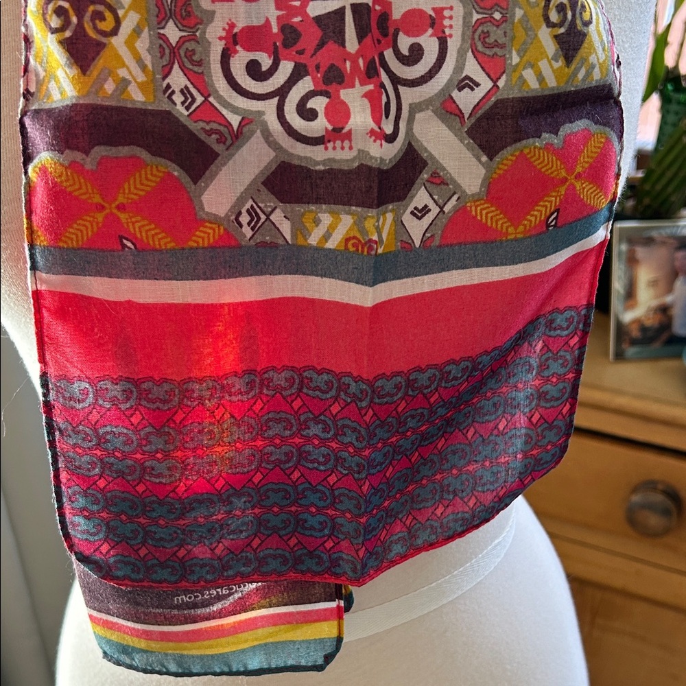 Colorful Patterned Scarf - Picture 3 of 6